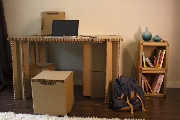 If furniture is going to be disposable it should be made from cardboard. And then recycled. Image Source - Minji