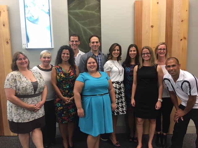 The WIN Team! Here's the reason for the magic! This positive, energetic, caring and hard working group of individuals is the reason why WIN sparkles and shines. (From Left to Right: Nancy V, Nancy H, Lora, Dr. Matt, Amanda, Dr. Ernie, Dr. Laura, Tania, Karen, Shauna & Scott. Missing: Jenn Lepere, DPT, Phil Rowland, RMT and Nahtahna Paul, WIN Reception Team Member.)