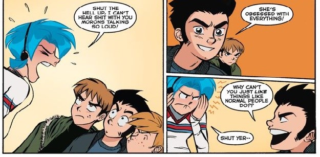 You're my girl, Bleu. Blue Monday: The Kids are Alright (C) 2106 Chynna Clugston Flores.