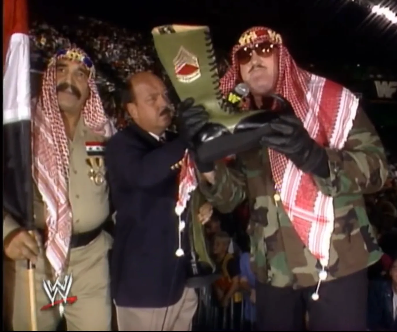 Just one example of Vince McMahon’s great history of Middle East relations.