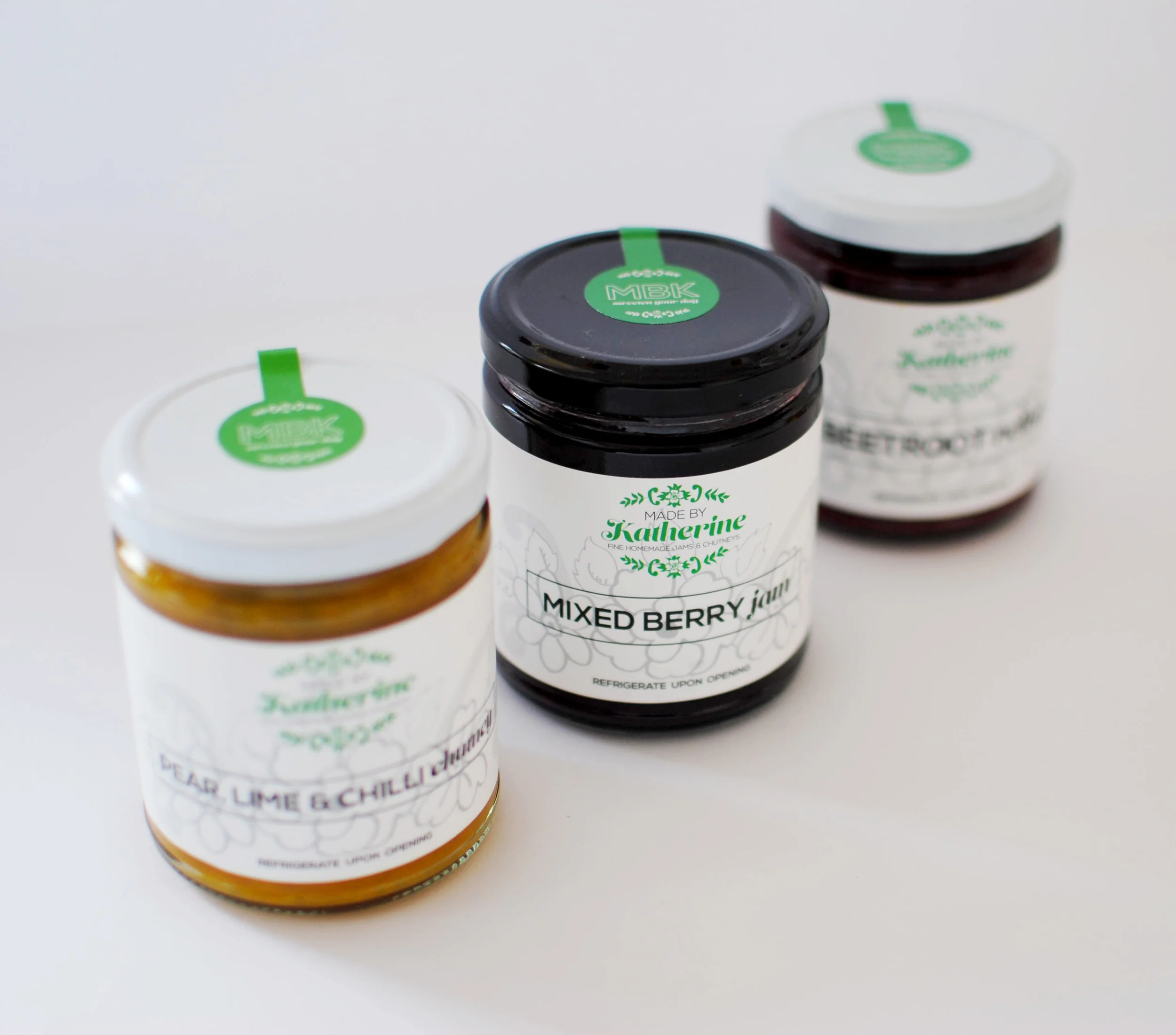 Made by Katherine is a small local business located in St Kilda, Melbourne which specialises in producing old fashioned condiments & cordials using high quality ingredients. I was commissioned by MBK to re-brand the business and was briefed to encapsulate the old-fashioned essence of the products, whilst also including a contemporary twist to reflect its growth.