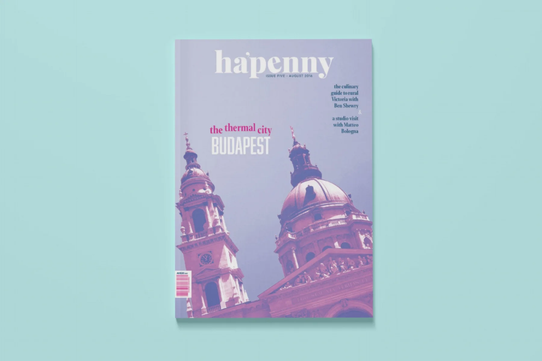 Ha’Penney is a travel and lifestyle magazine. This particular issue showcases a feature article on Budapest, including two illustrated maps.