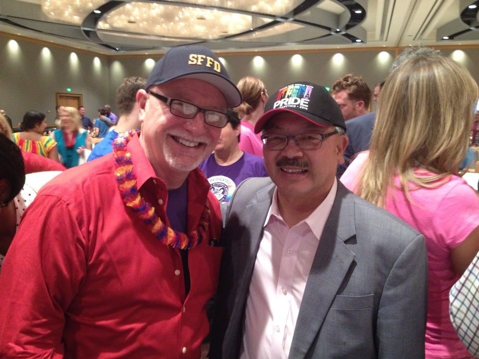 Fire Commissioner Ken Cleaveland and Mayor Ed Lee