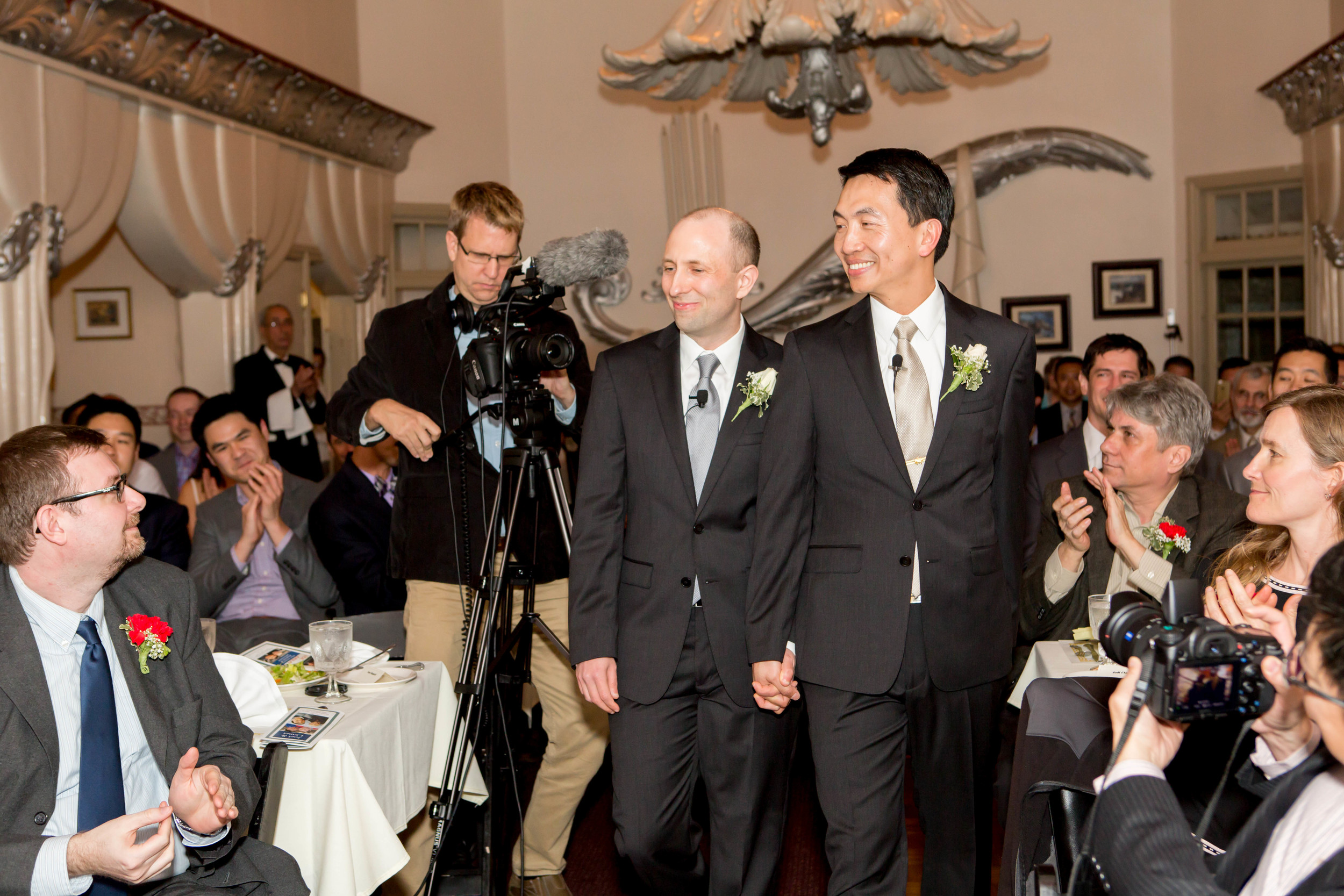 Author Joel Engardio (left) and Lionel Hsu were married in San Francisco on February 21, 2015.