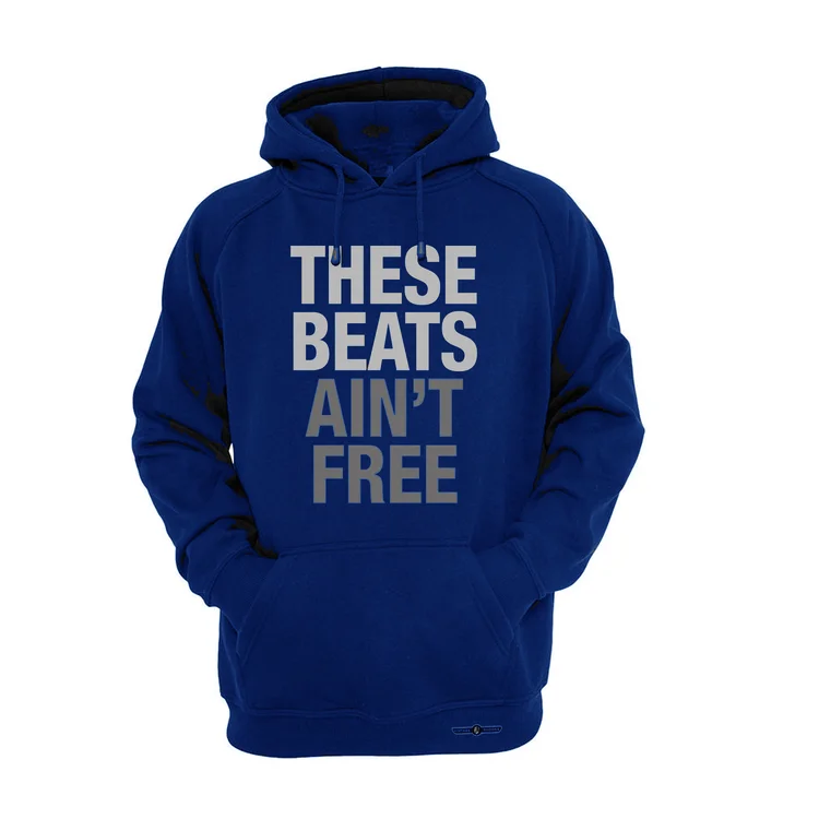 THESE BEATS AIN'T FREE - LOGO HOODIE - NAVY BLUE