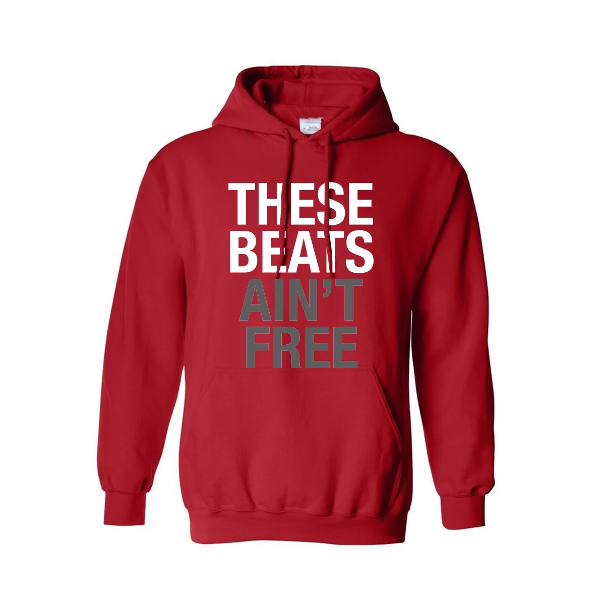 THESE BEATS AIN'T FREE - LOGO HOODIE - RED