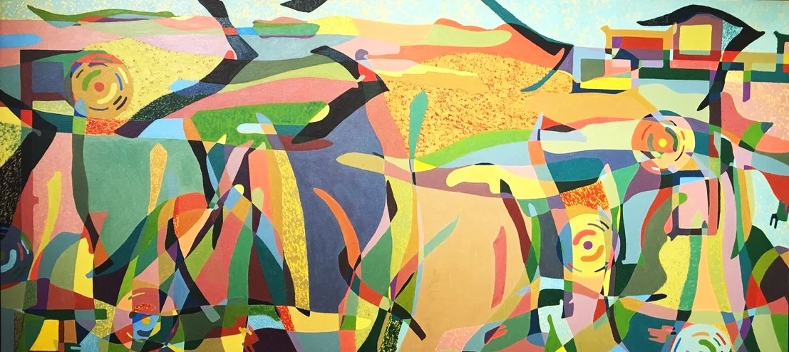  25'' x 52'', acrylic on canvas 