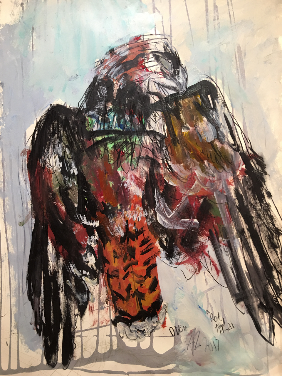  29” x 37”, mixed media 