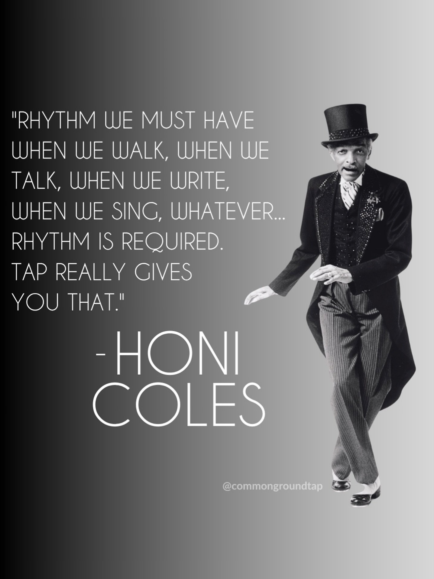 Celebrating one of the greats today! Happy Birthday Charles &ldquo;Honi&rdquo; Coles🎉 #tapdancer