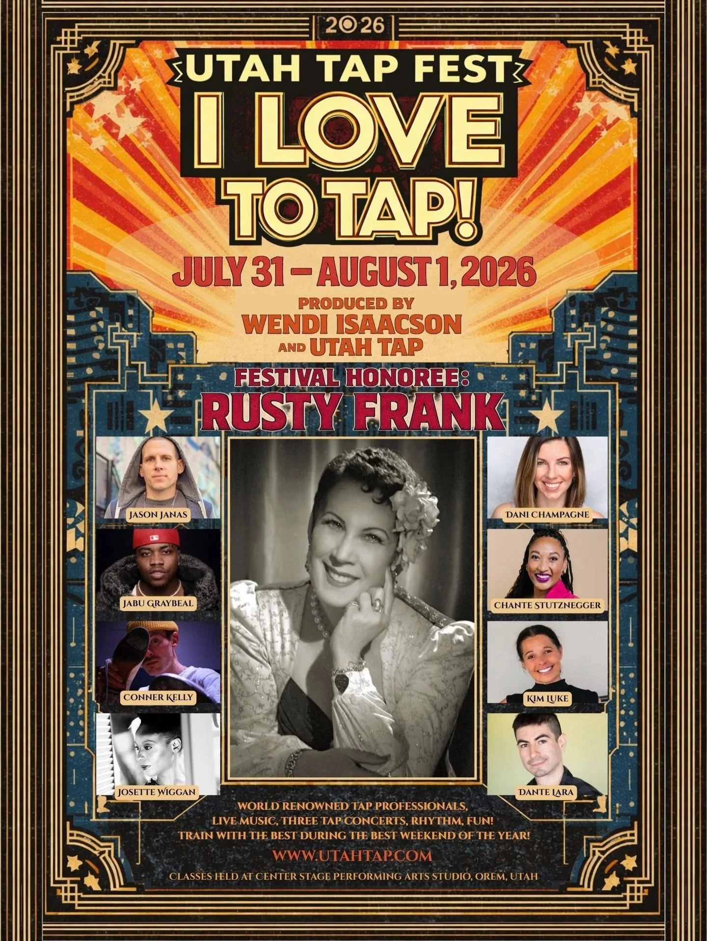 Common Ground&rsquo;s @danijchamp returns to @utahtap this summer! Check out their amazing line up! #tapdance #utah