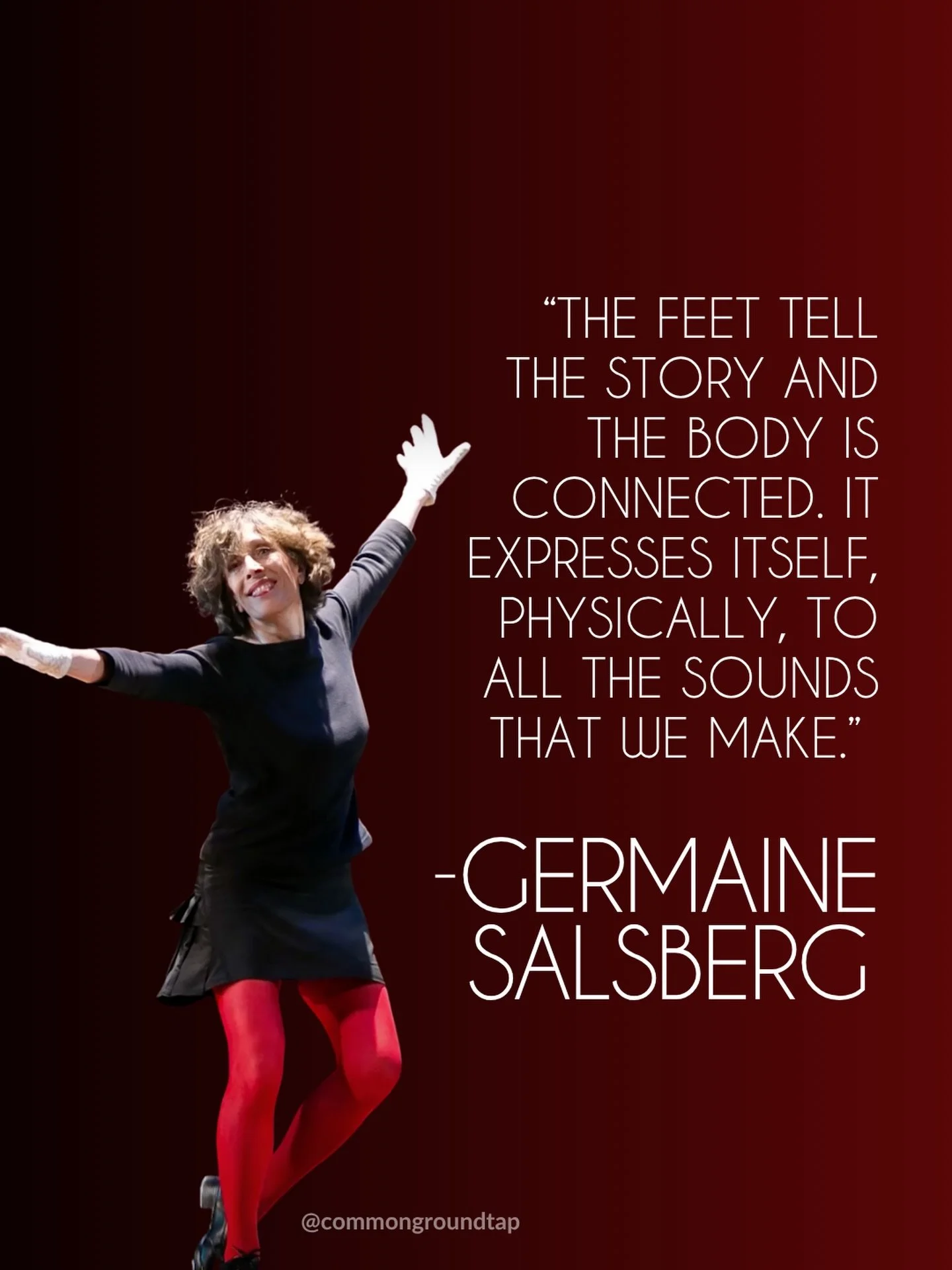 Wishing Common Ground Co-Creator @germainesalsberg a Very Happy Birthday🎉 #tapdance #tapdancer #bday