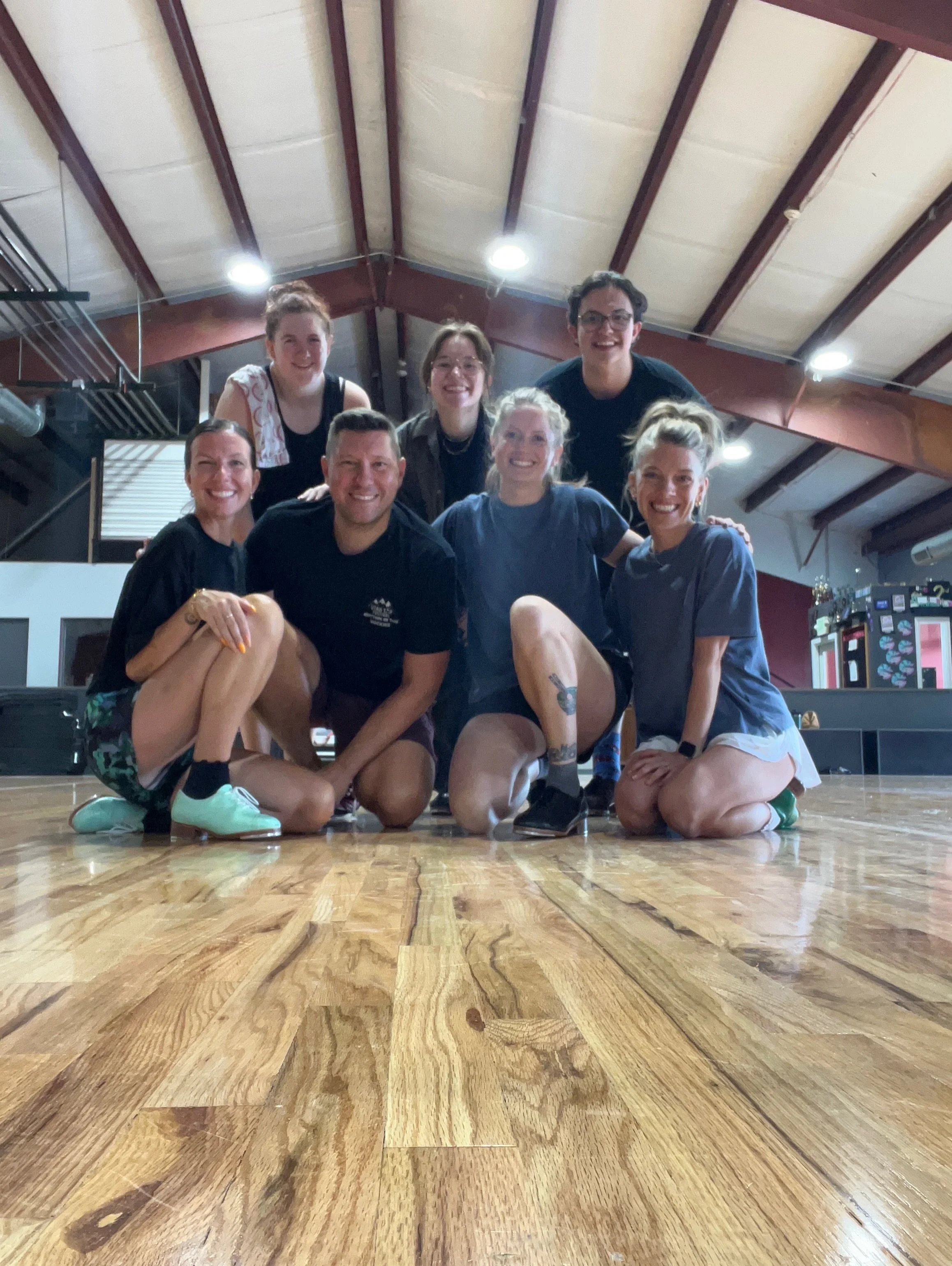 If you can&rsquo;t tell, Common Sound is very happy to have a wood floor!!! Thank you @stageimagesdance for making it happen❤️ @danijchamp @thetallestemily @ambambear @justinboccitto @notreelee @taryn_taps @anderson_pribble