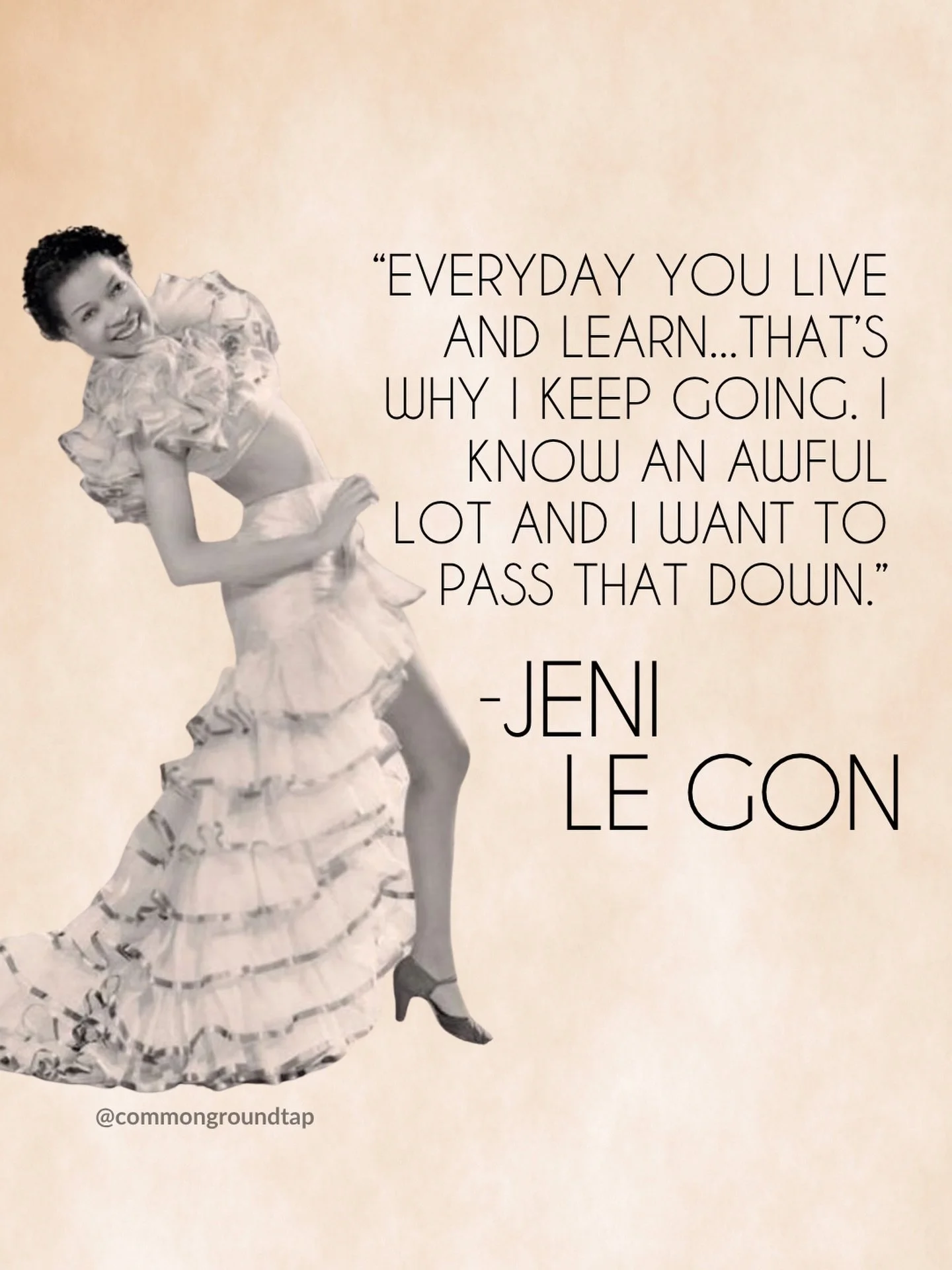 Celebrating Jeni Le Gon on her birthday today🎉 #tapdancer #bday