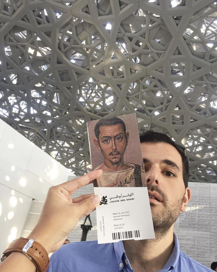 “Rain of Light” from the Louvre Abu Dhabi’s dome.