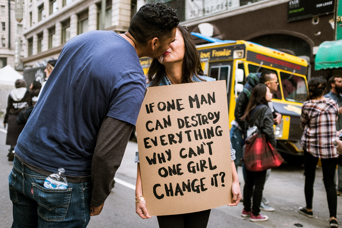 A kiss for change