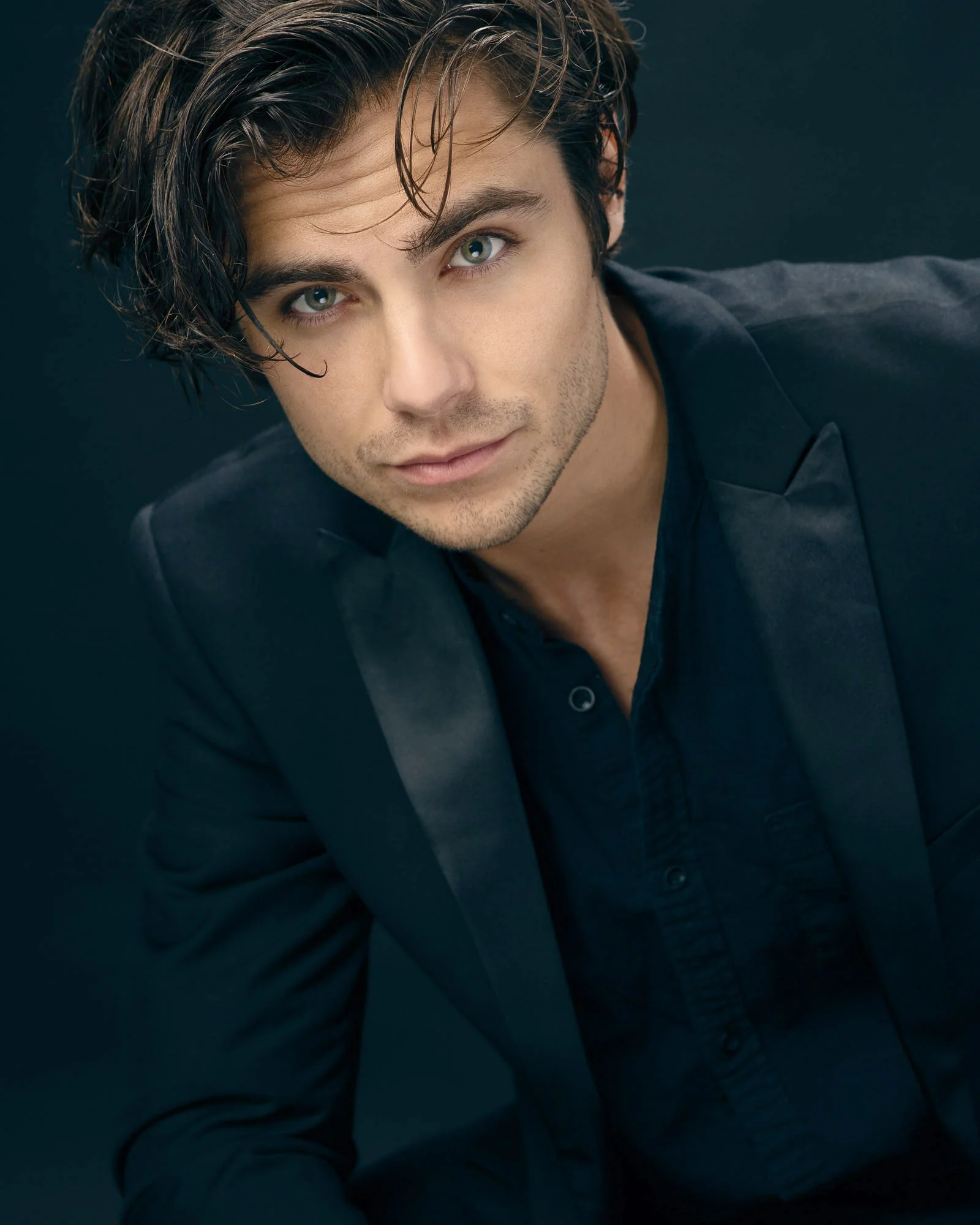 man in suite studio portrait