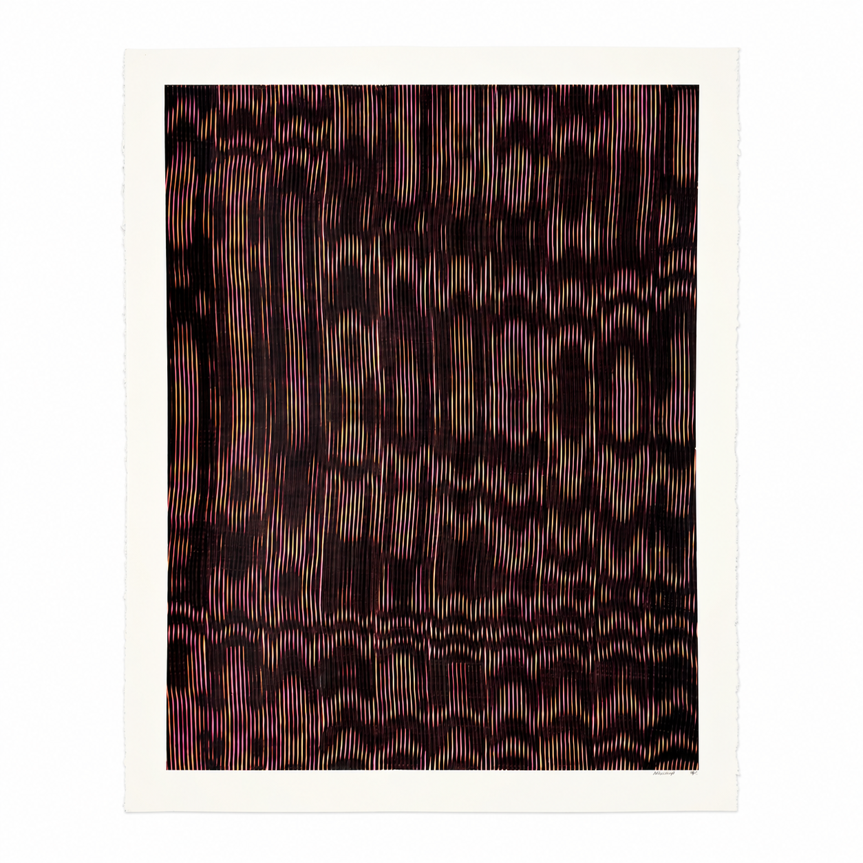 Fluorescent Moire original painting by Chet Malinow