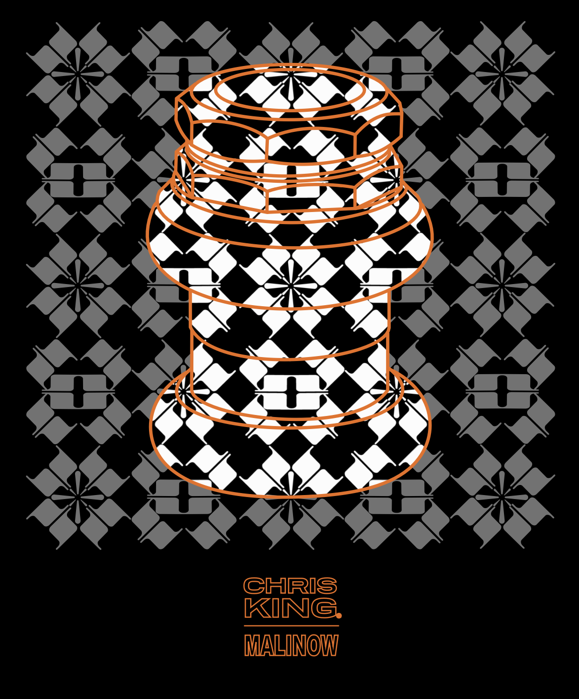 Chris King Components Chet Malinow Artist glass, biking, cycling, Portland artist, Chris King shirt, shirt graphic,