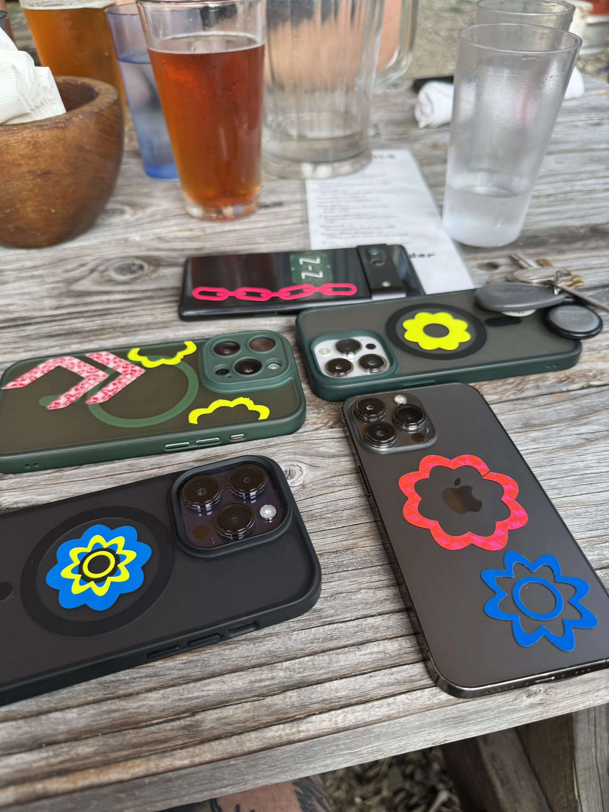 Vinyl stickers designed by Chet Malinow, bike decals, stickers, reflective, 3M, Iphone