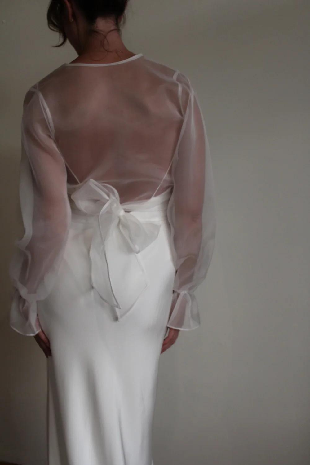 The Bella Blouse- Silk Organza — de la Rosa