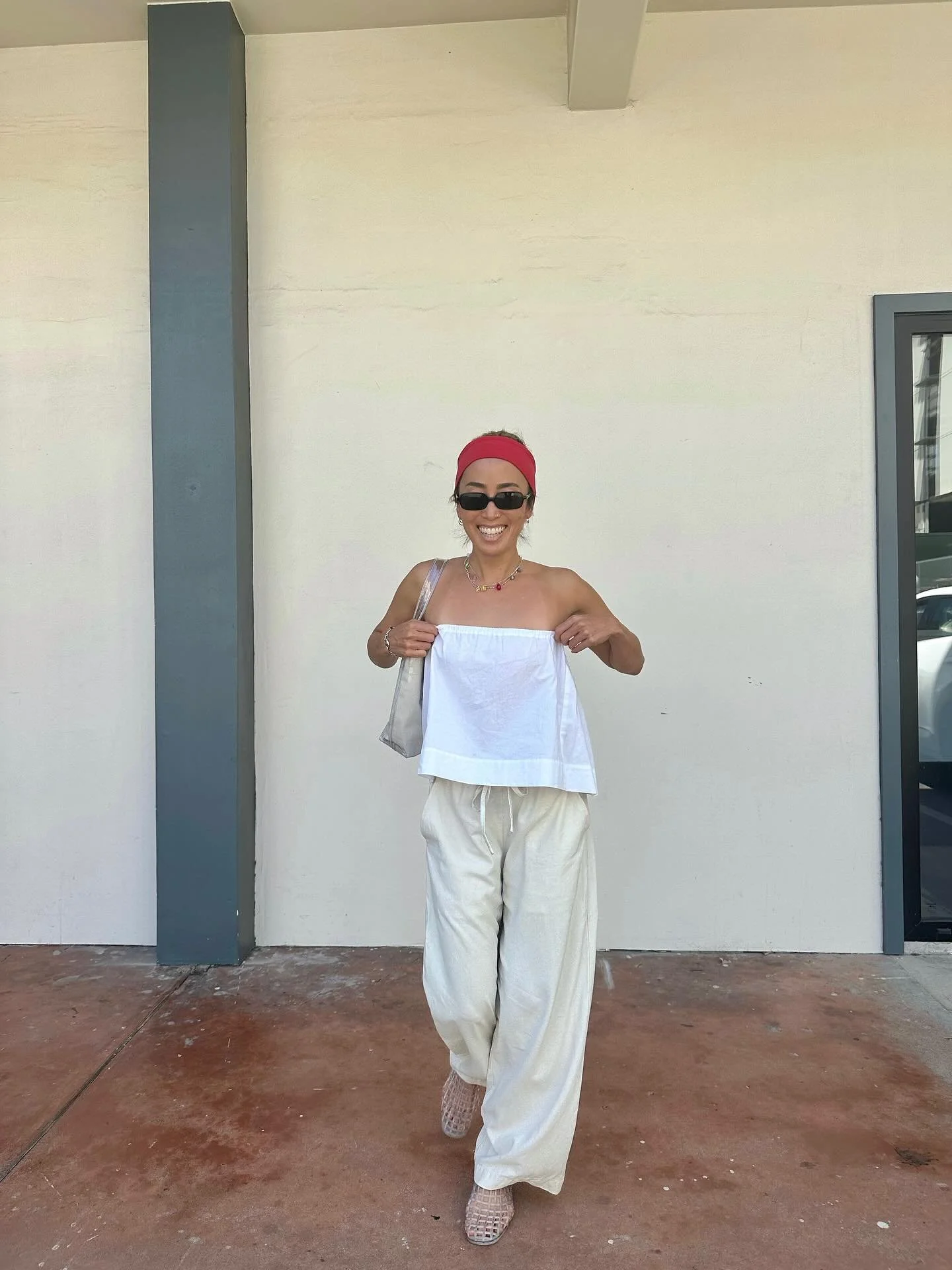 Lindsey in the Cotton Poplin Rosalia Tube 🤍