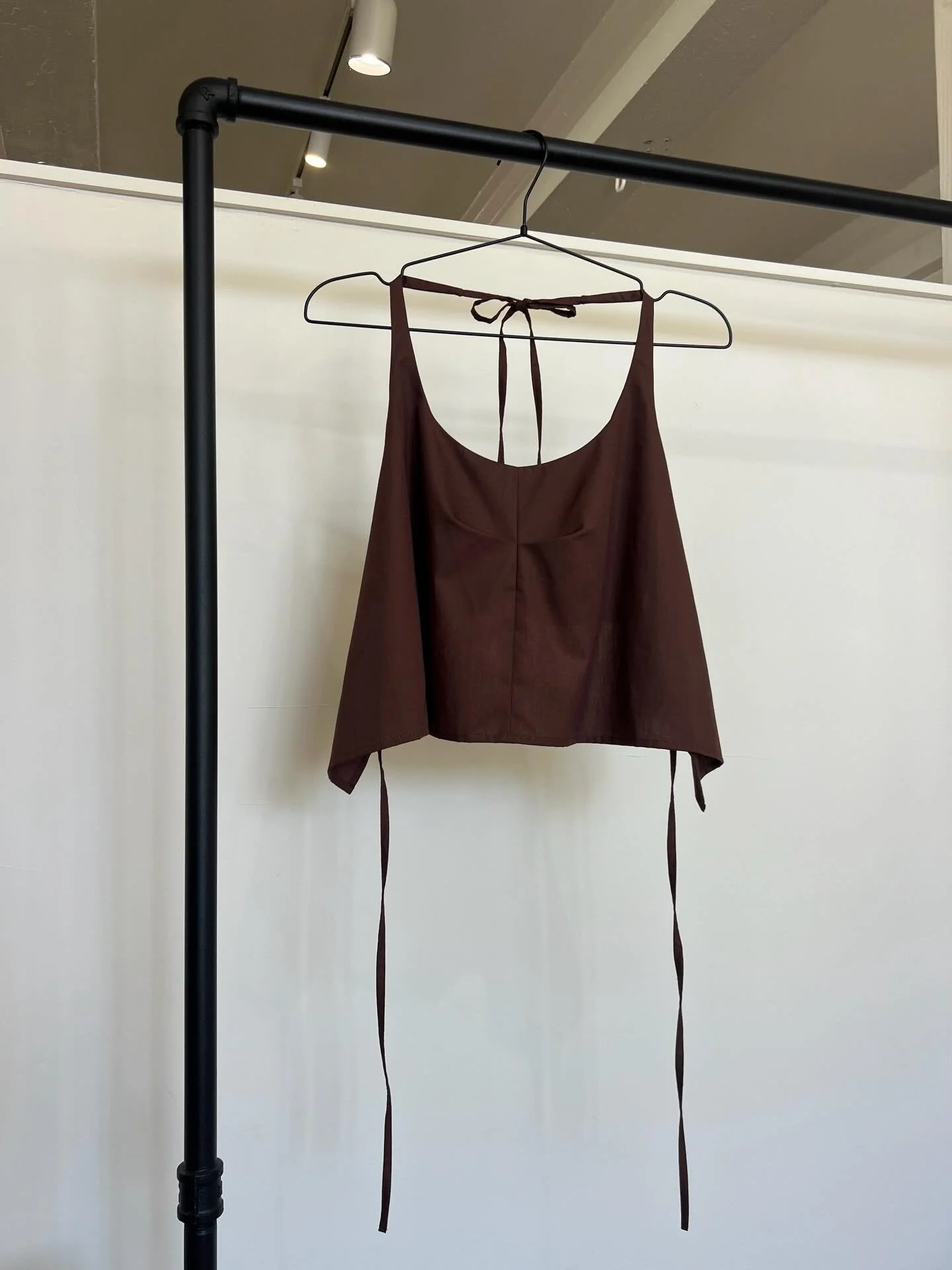 Launching this little cutie- the Monica Halter next week online 🤎