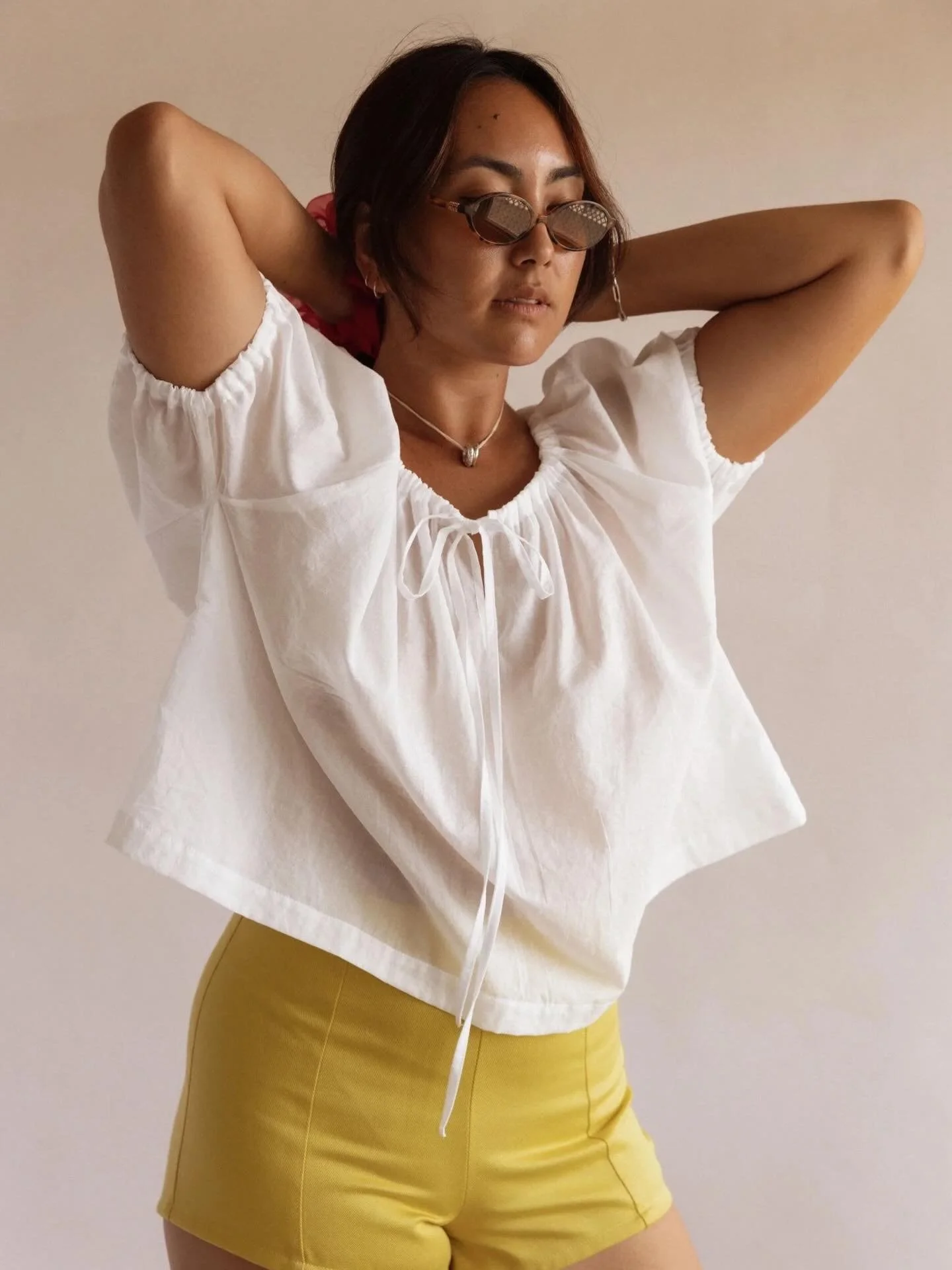 The perfect weekend blouse- the Aurora Top in airy Cotton Lawn 🤍