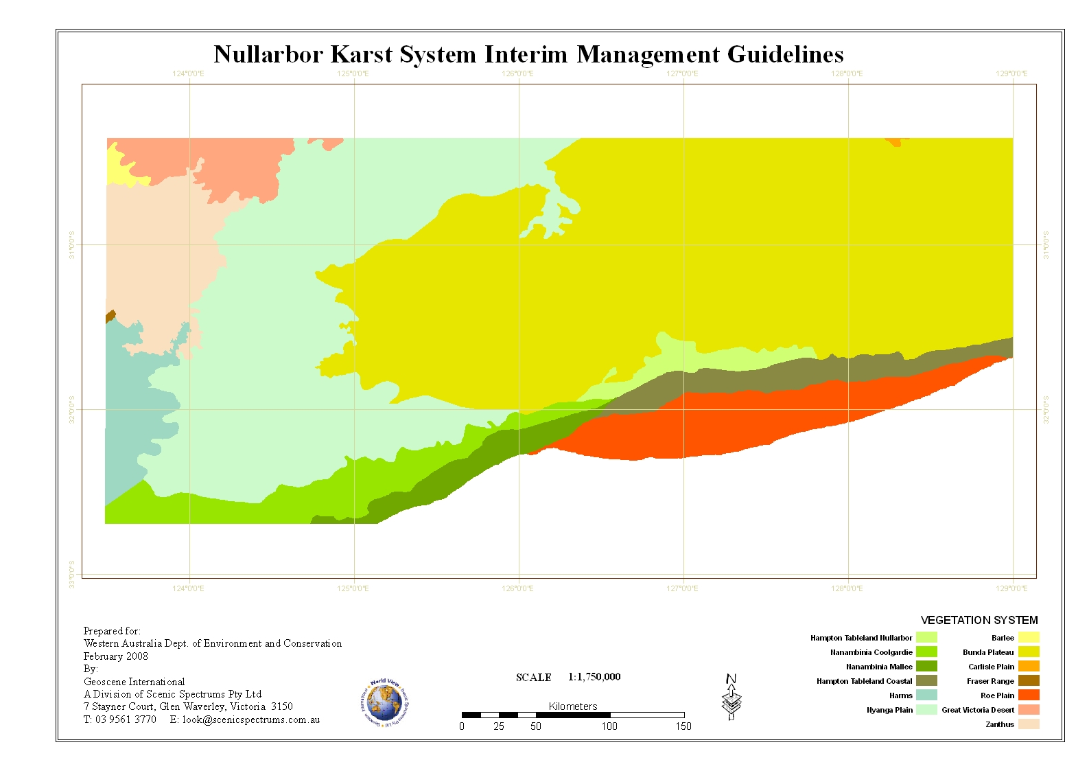 Nullarbor Karst Management Guidelines, GIS Mapping - Western Australia