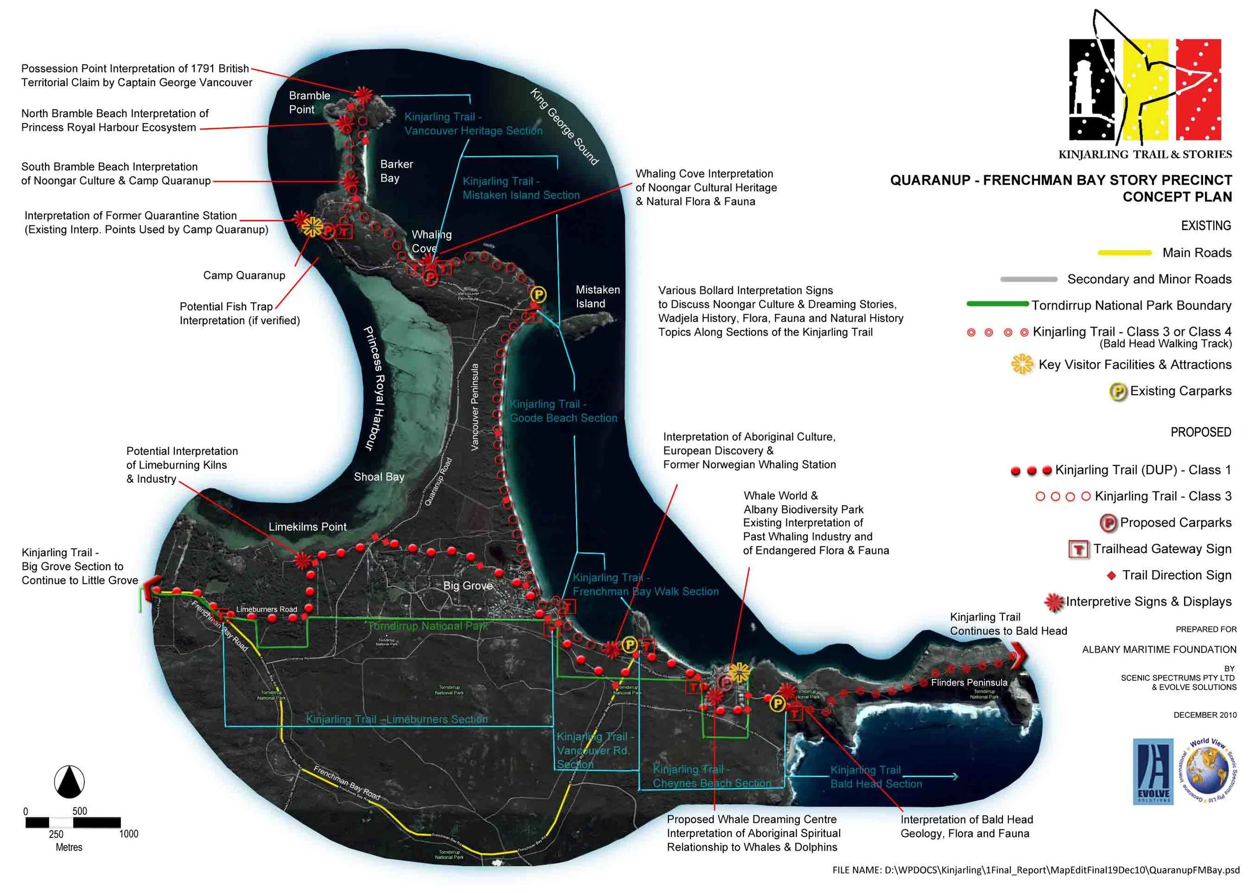 Kinjarling Trail & Stories Precinct Plan - Albany, Western Australia