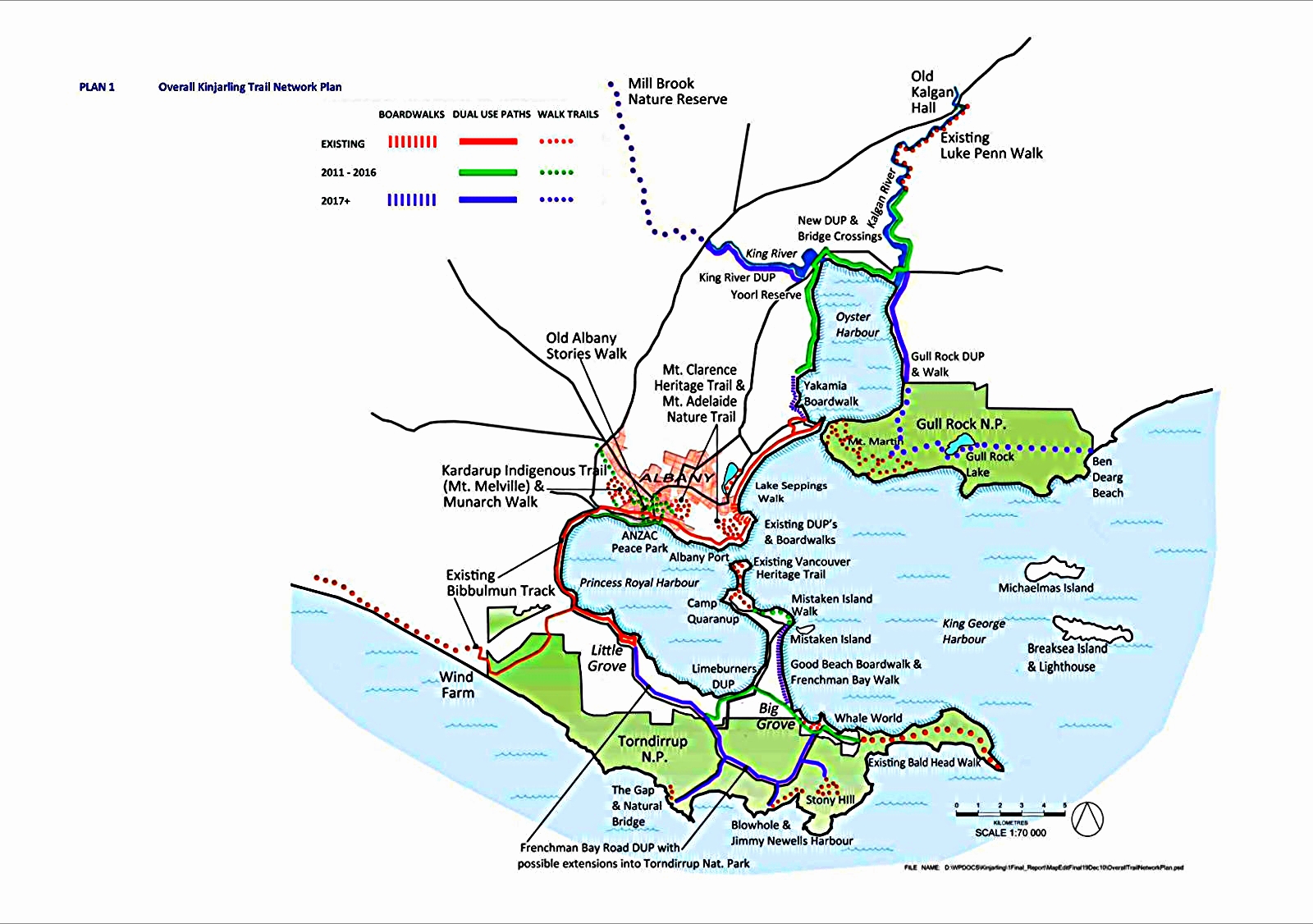 Kinjarling Trail & Stories Overall Plan - Albany, Western Australia