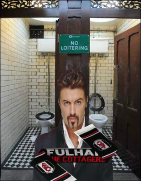 George Michael: Not a Fulham fan apparently.......
