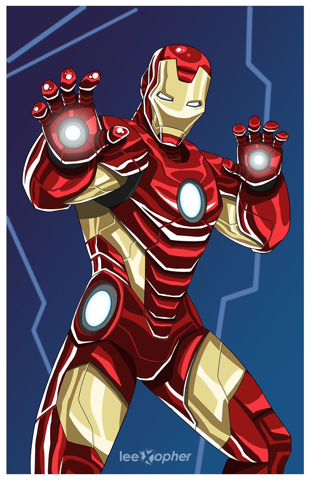 Iron Man Art Print — Lee Xopher