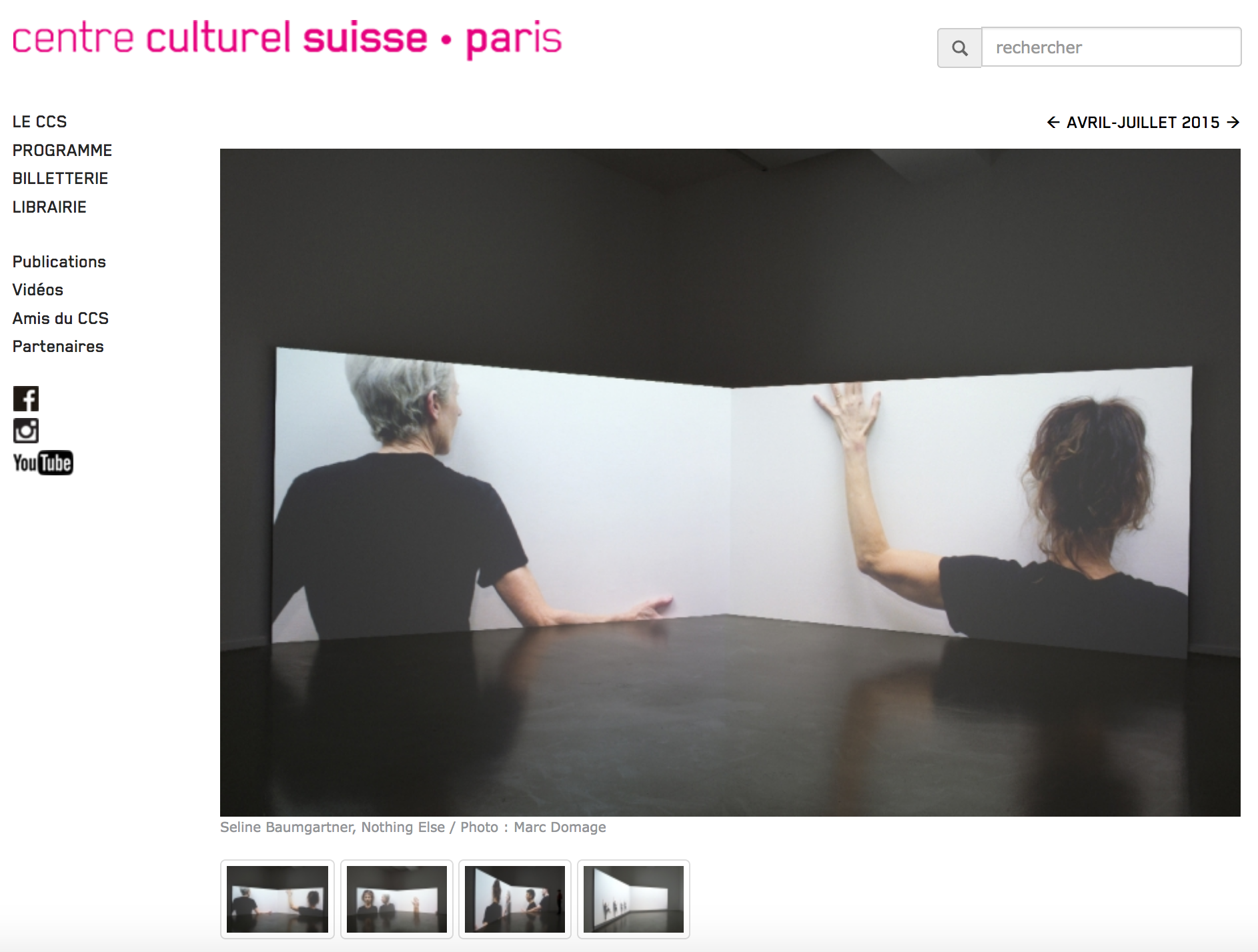 SOLO EXHIBITION at Centre culturel suisse • Paris