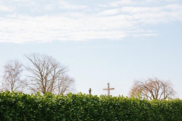 Crosses - This time last year I was in Belgium and France travelling around the battle fields of Flanders in my great grandfather's footsteps.  This was a cemetery next to a field near Bethune where 100 years ago he was injured while fighting and sub