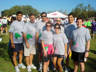Pictured from back left: Rhaoul Guillaume, Jr., Brian Layman, Rhaoul Guillaume, Sr., Bruce Dyson, Randy Guillaume, Lori Layman, Janee Brannigan, Brian Brannigan