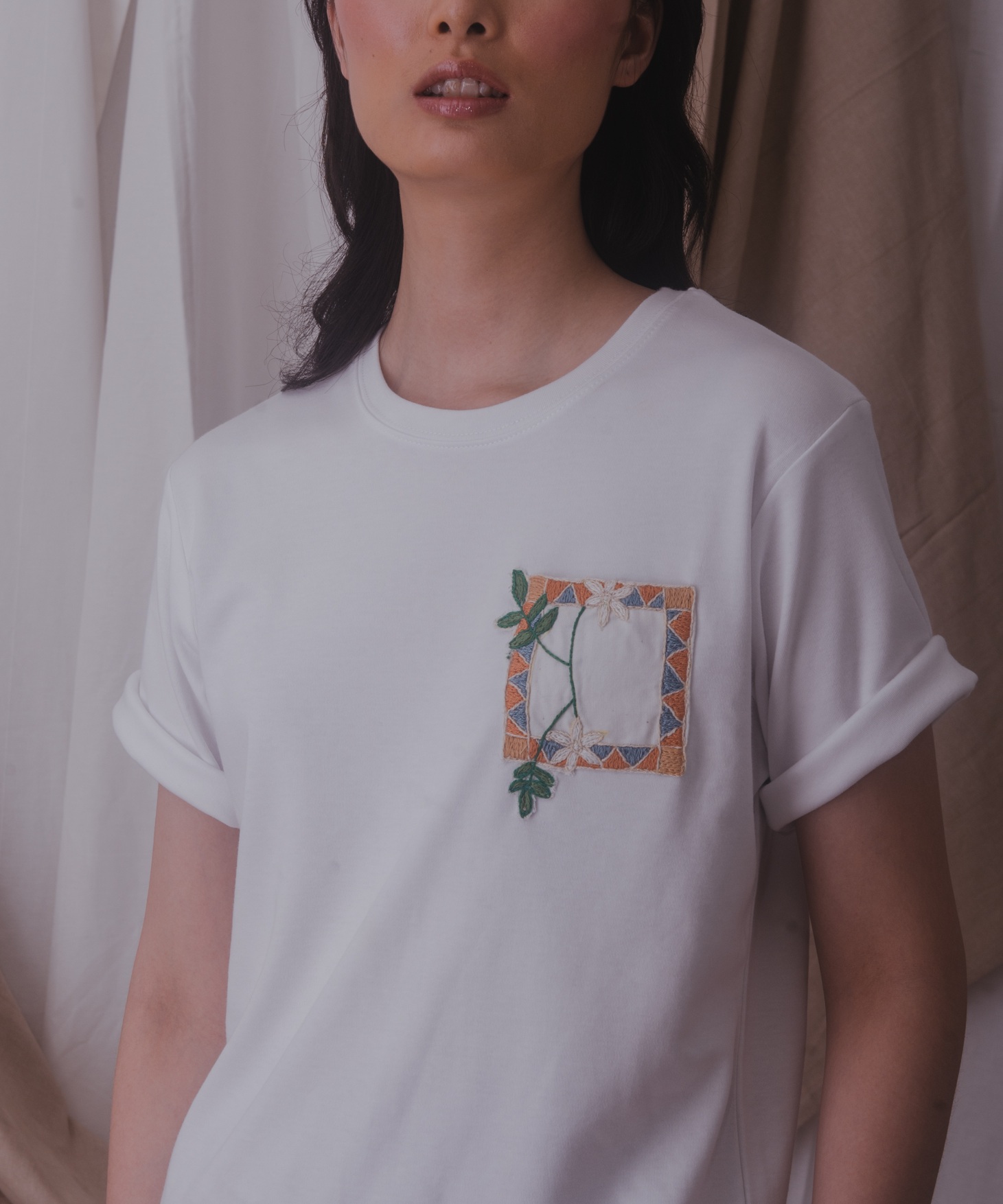 The  Aleppene Jasmine Tee in White .