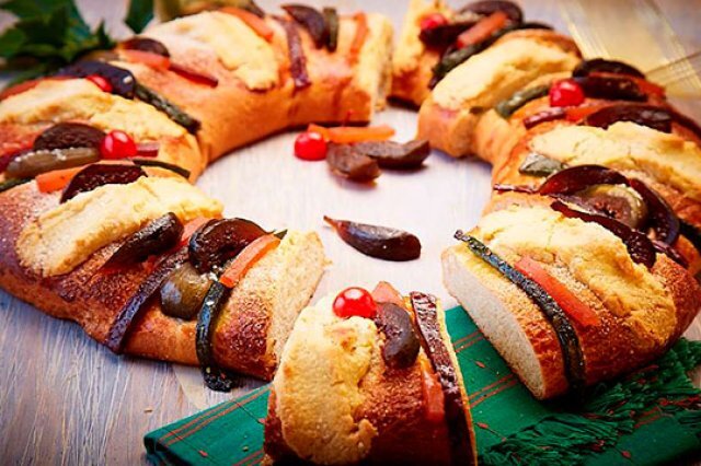 The Rosca de Reyes bread.