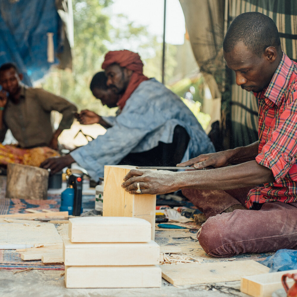 Tuareg artisans in Burkina Faso.