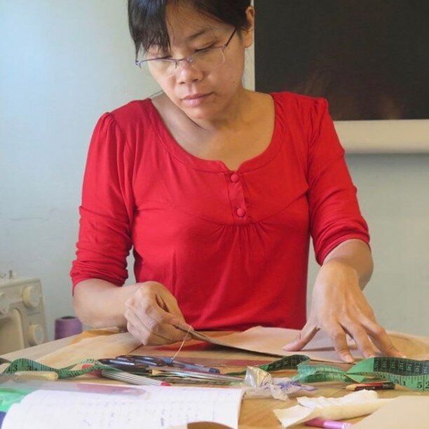 Artisan Wai Mar Hnin at the studio in Yangon, Myanmar. Image: Turquoise Mountain.