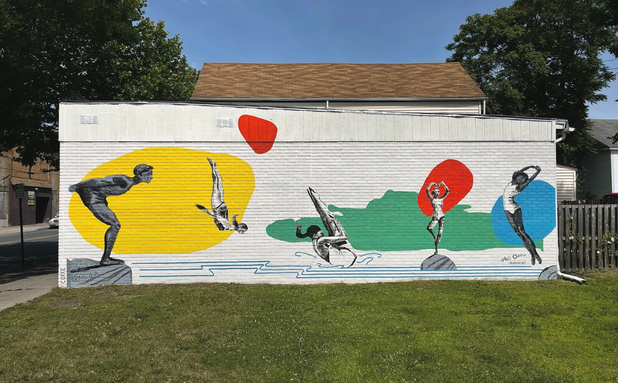 Mural at Center St. and Market St. in Ellenville, NY, 2021
