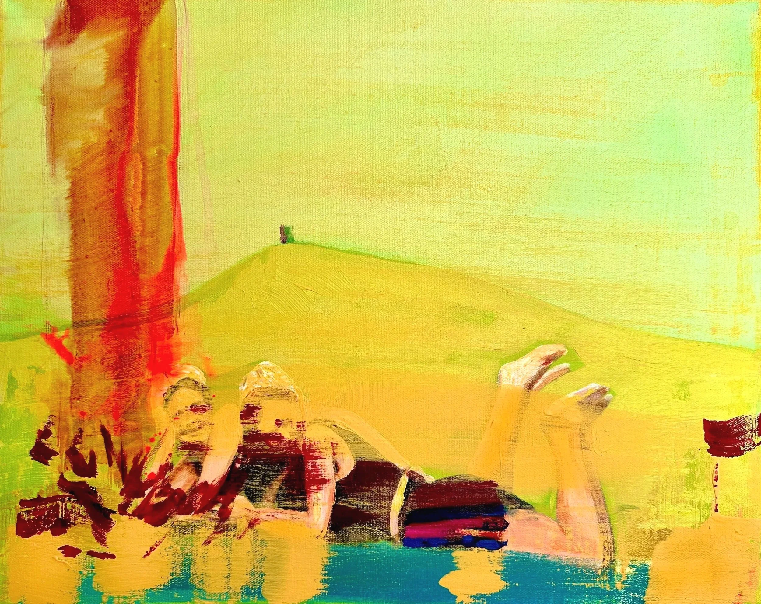  Warmth of A Memory 

 

 2024, acrylic and ink on canvas, 16 x 20 inches 