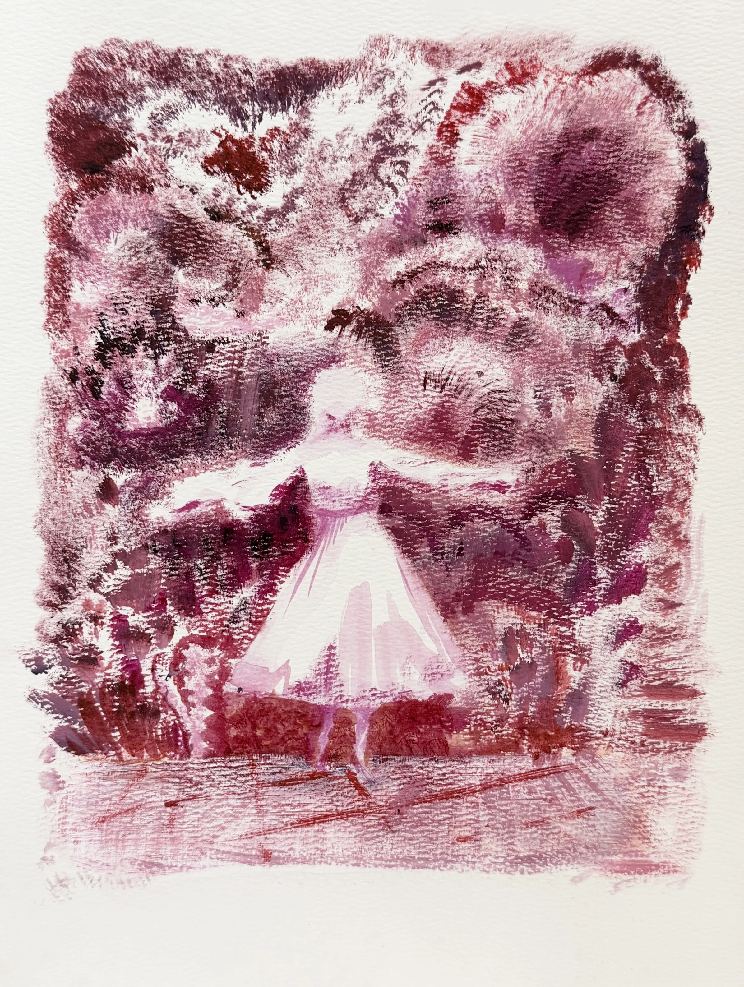  Sunlight Dancer 

 

 2026, acrylic and ink on paper, 16.6 × 12.6 inches framed 