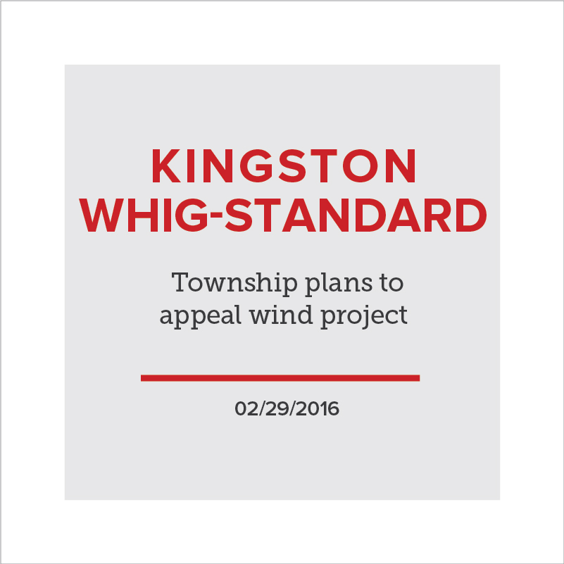 Township plans to appeal wind project