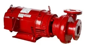 Close coupled base-mounted pump