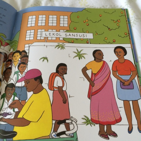 A wonderful book from Mauritius to look for links with the French we are learning to speak and write in our lessons.