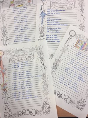 Speaking and writing poems