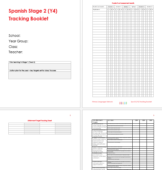 Extract from the Planning booklet in our Primary Languages SoW