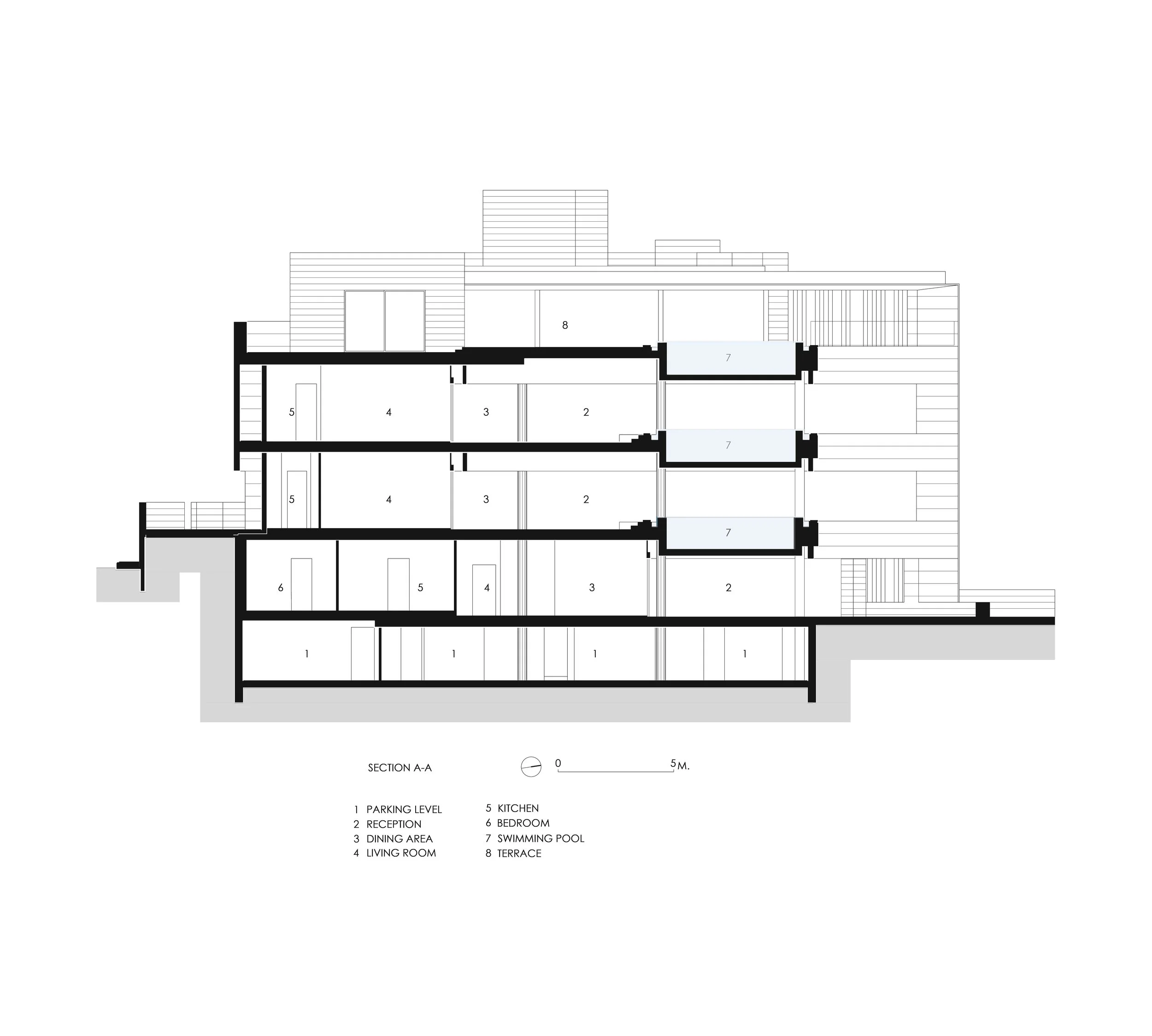Zaki+Sayed+Ahmad+and+Associates+Architects Architecture+Amman+Jordan+SA+a+Kursi+1min+Section a-a.jpg