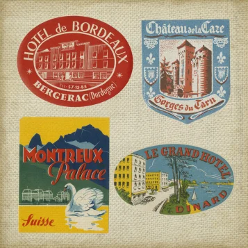 Vintage Travel Collage I