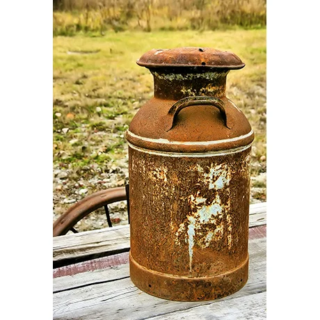 Rusty Antique Milk Jug